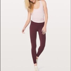 Lululemon Align II Pant 28” (full length) Redwood